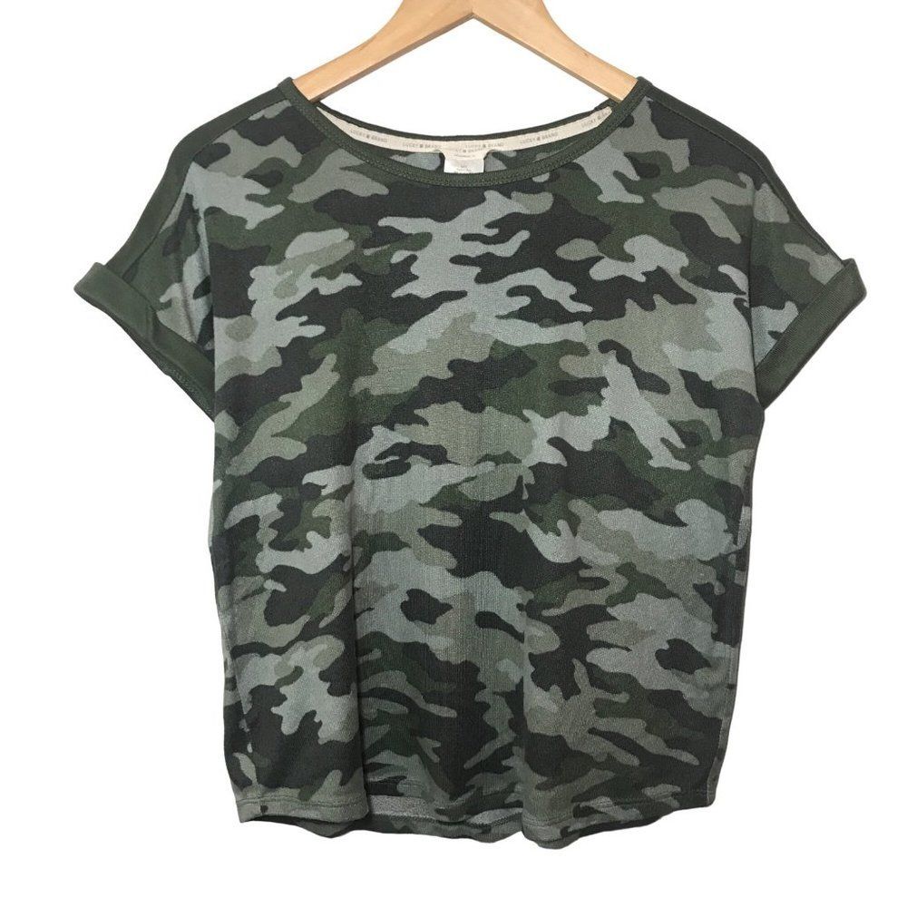 LUCKY BRAND Camo Tee Size Small